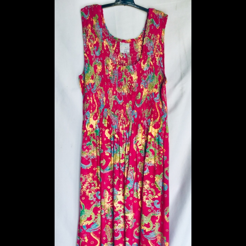NWT Fuchsia dress long sundress one size